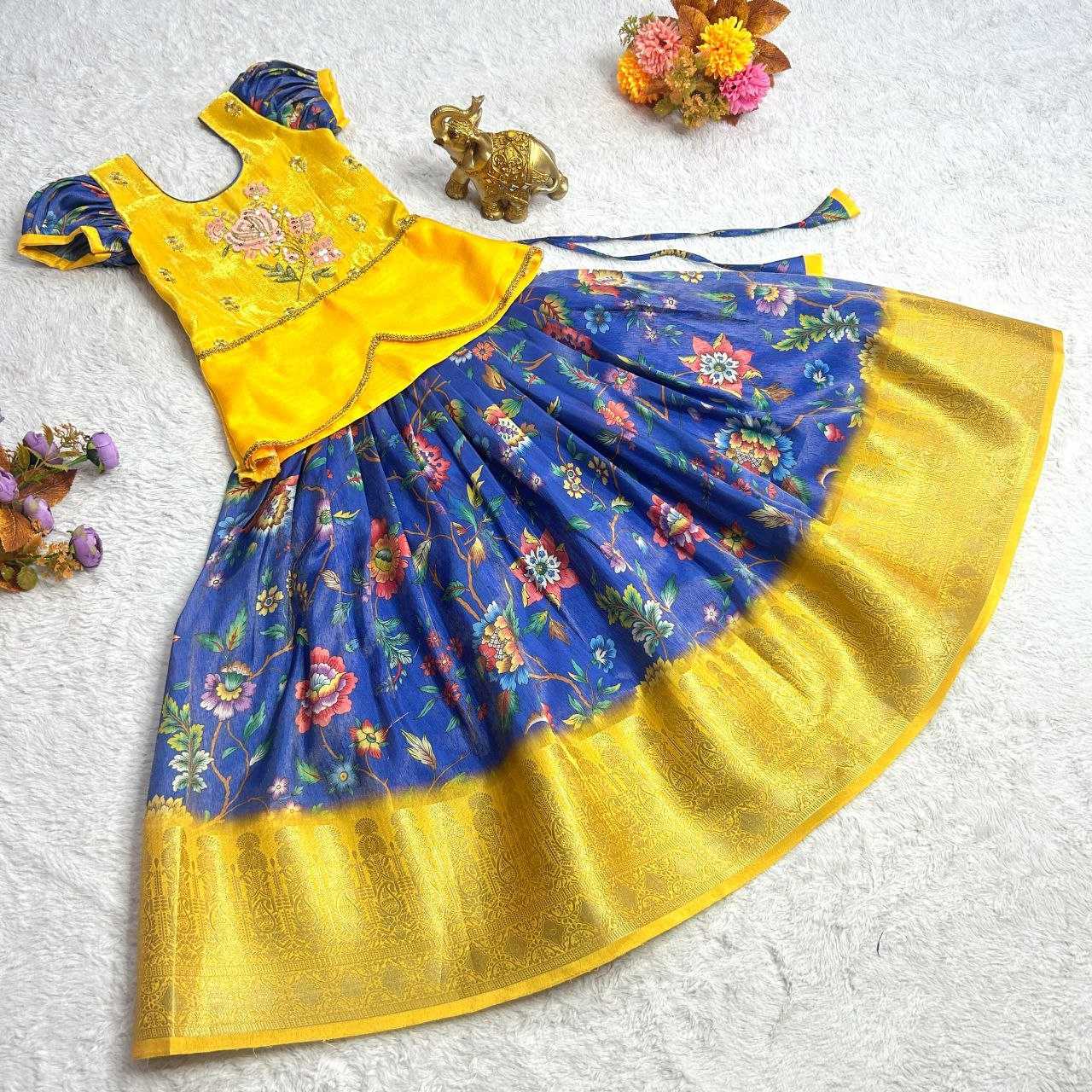 Banglori Silk Kesh109 Rrkt14 Kids Wear  Kids Lehengas Choli