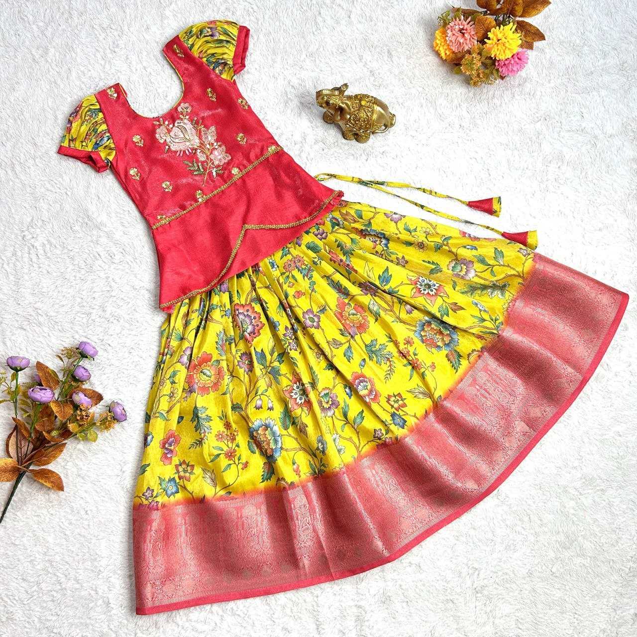 Banglori Silk Kesh109 Rrkt14 Kids Wear  Kids Lehengas Choli