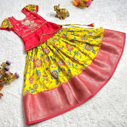 Banglori Silk Kesh109 Rrkt14 Kids Wear  Kids Lehengas Choli