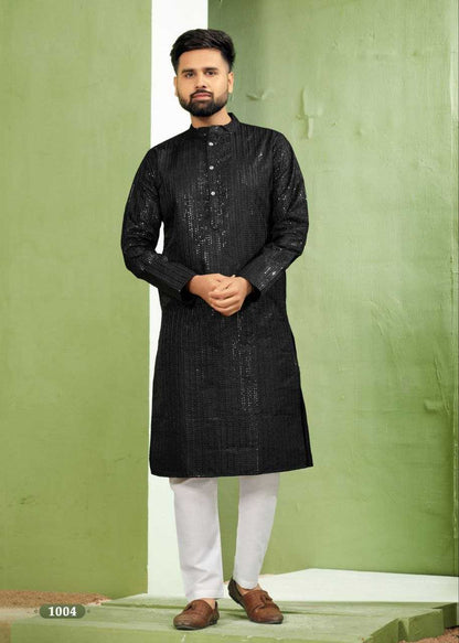 Banglori Silk Rin131 6001 Mens Wear  Mens Embroidered Kurta Pyjama