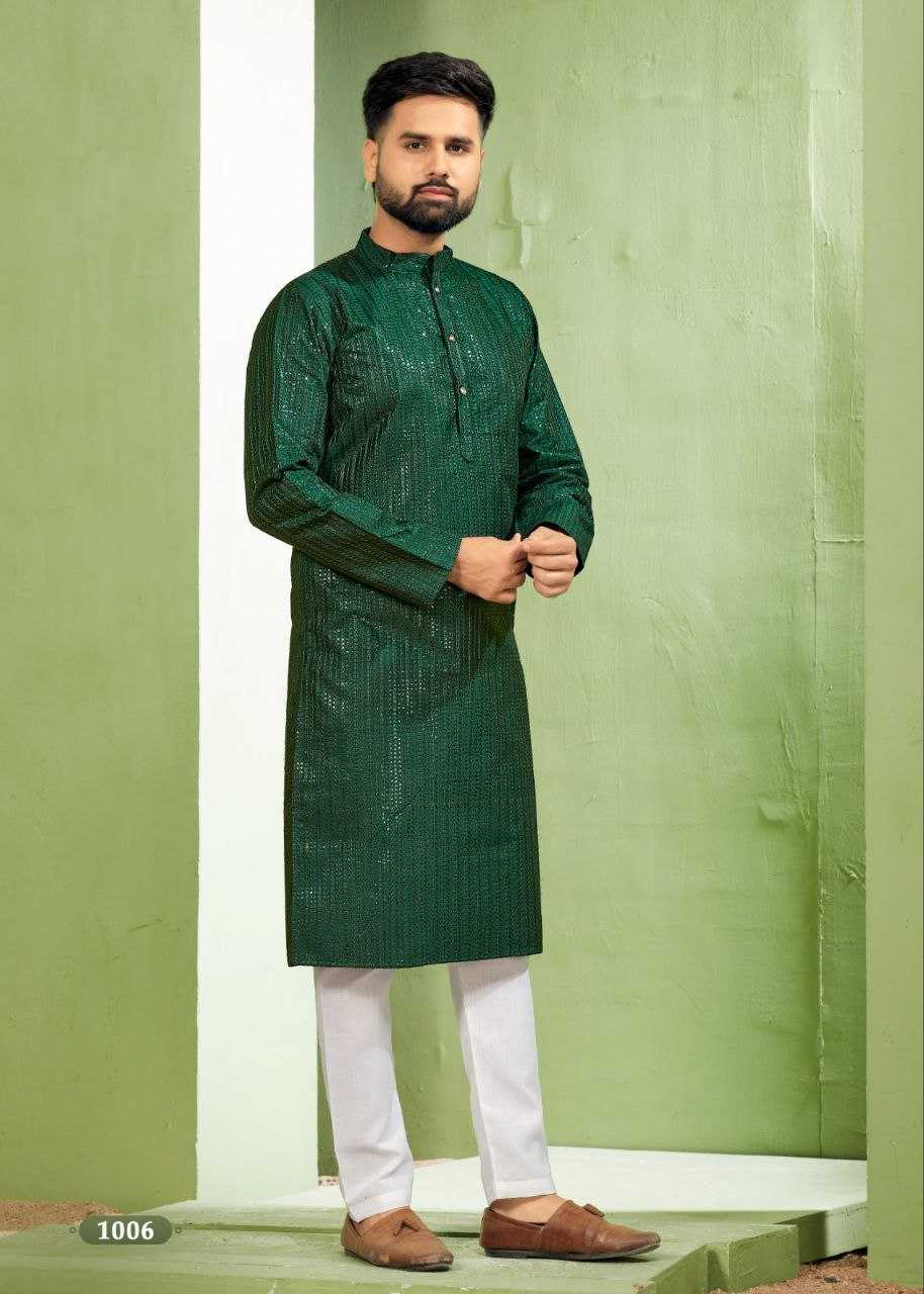 Banglori Silk Rin131 6001 Mens Wear  Mens Embroidered Kurta Pyjama