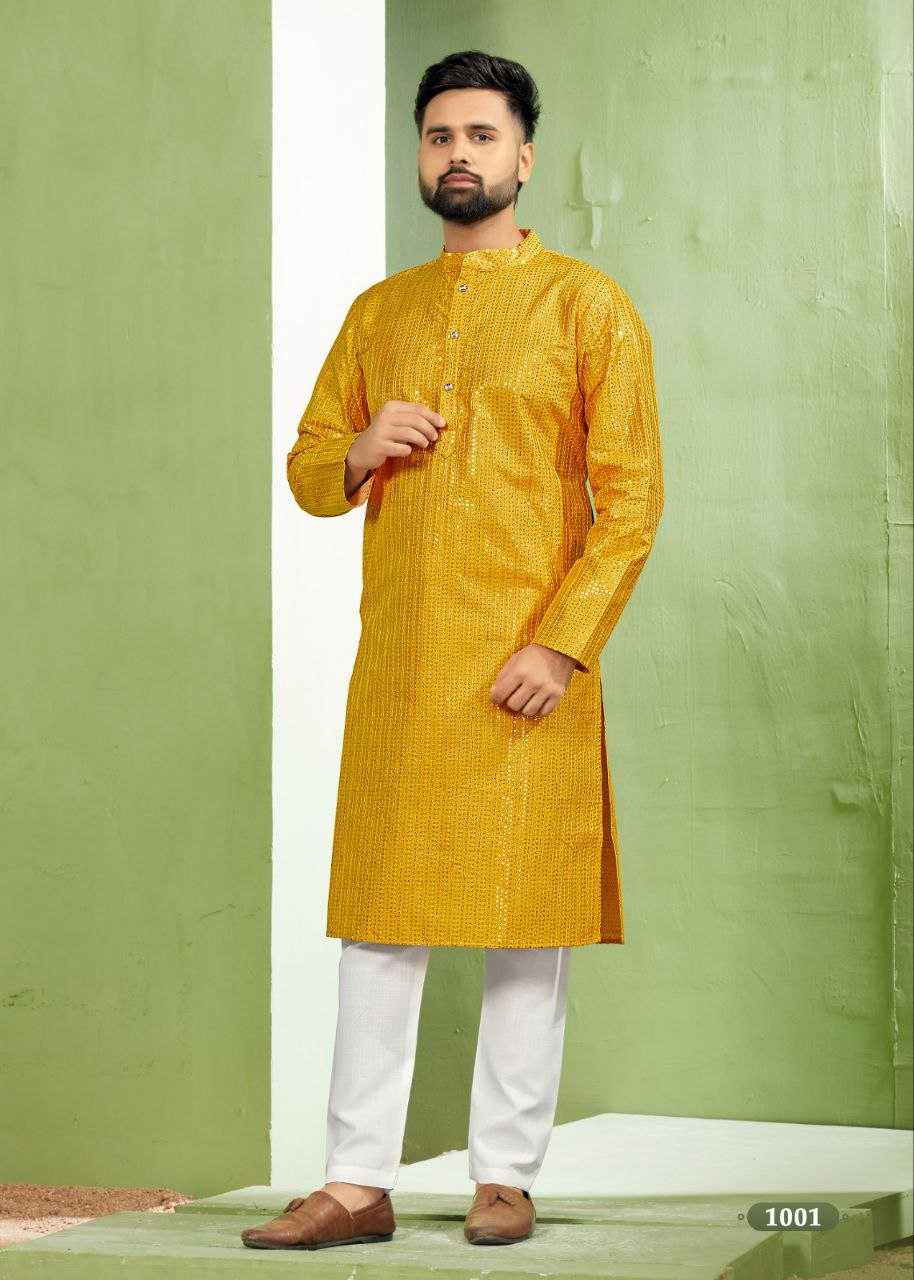 Banglori Silk Rin131 6001 Mens Wear  Mens Embroidered Kurta Pyjama