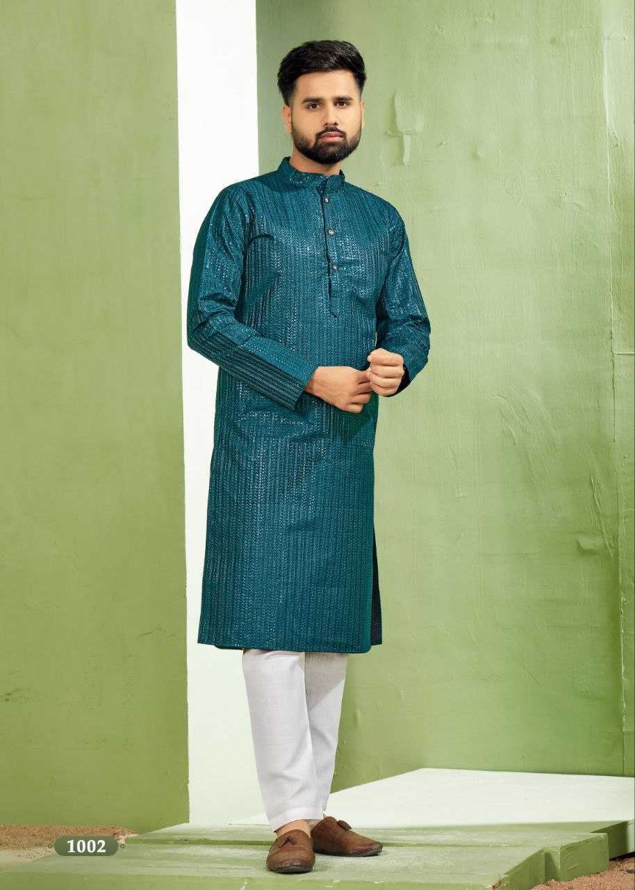 Banglori Silk Rin131 6001 Mens Wear  Mens Embroidered Kurta Pyjama