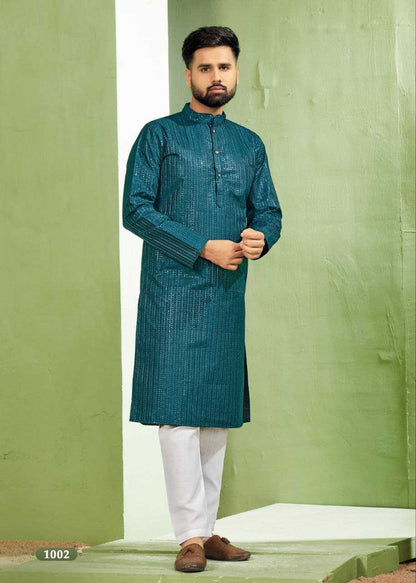 Banglori Silk Rin131 6001 Mens Wear  Mens Embroidered Kurta Pyjama