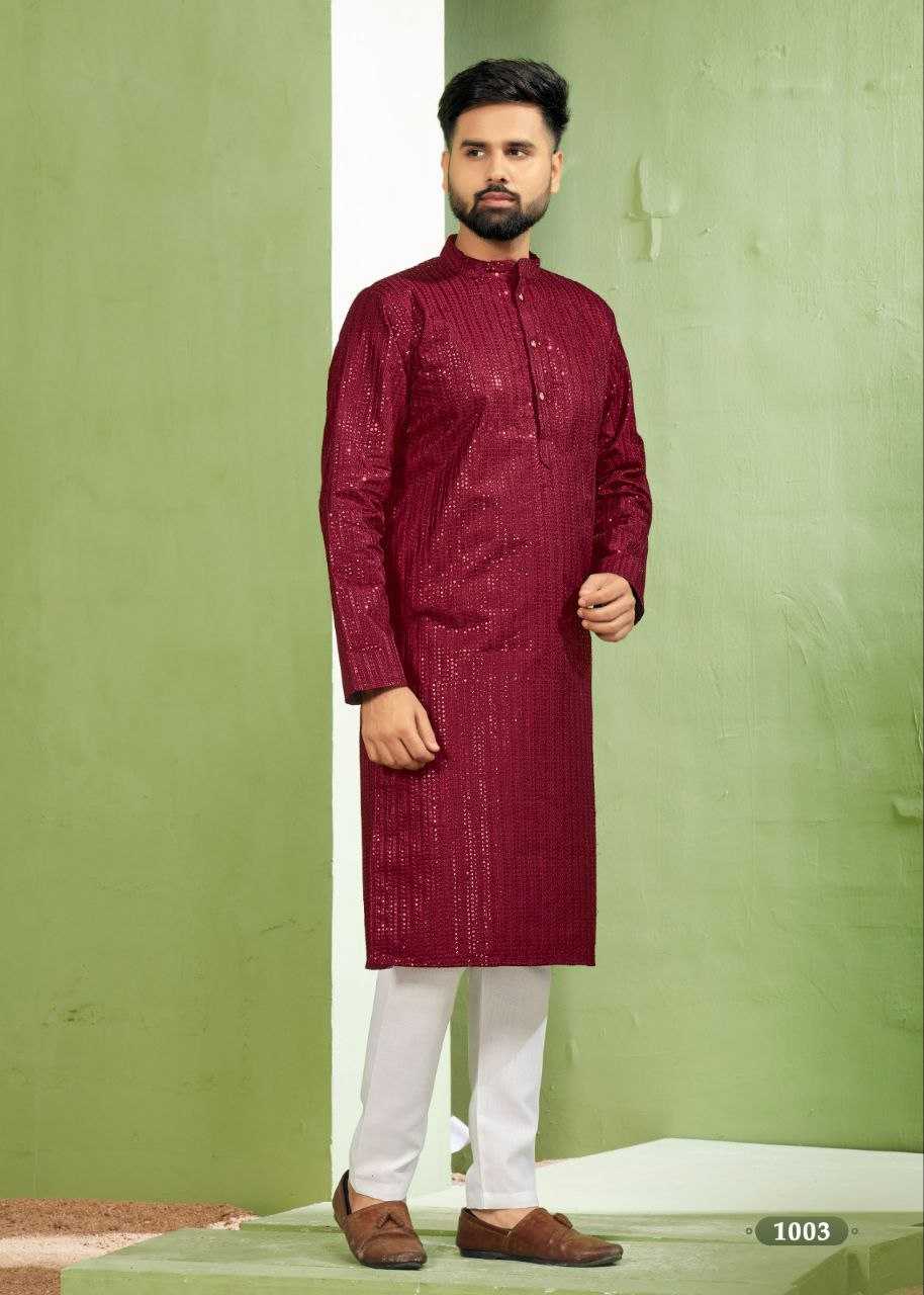 Banglori Silk Rin131 6001 Mens Wear  Mens Embroidered Kurta Pyjama