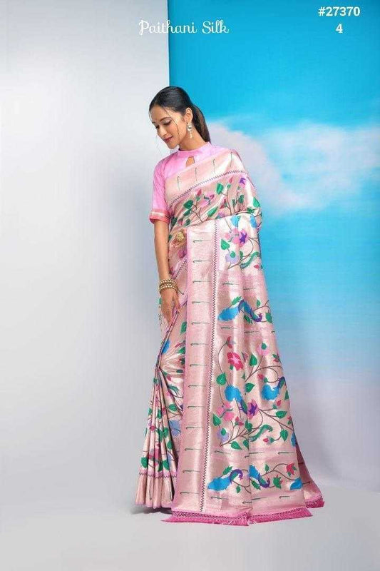 Banrasi Soft Silk Kesh189 Vet10 Silk Sarees  Banarasi Silk Paithani Soft  Silk Traditional Silk Printed Silk Pure Zari Silk Sarees