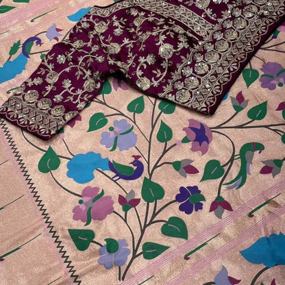 Banrasi Soft Silk Kesh189 Vet10 Silk Sarees  Banarasi Silk Paithani Soft  Silk Traditional Silk Printed Silk Pure Zari Silk Sarees