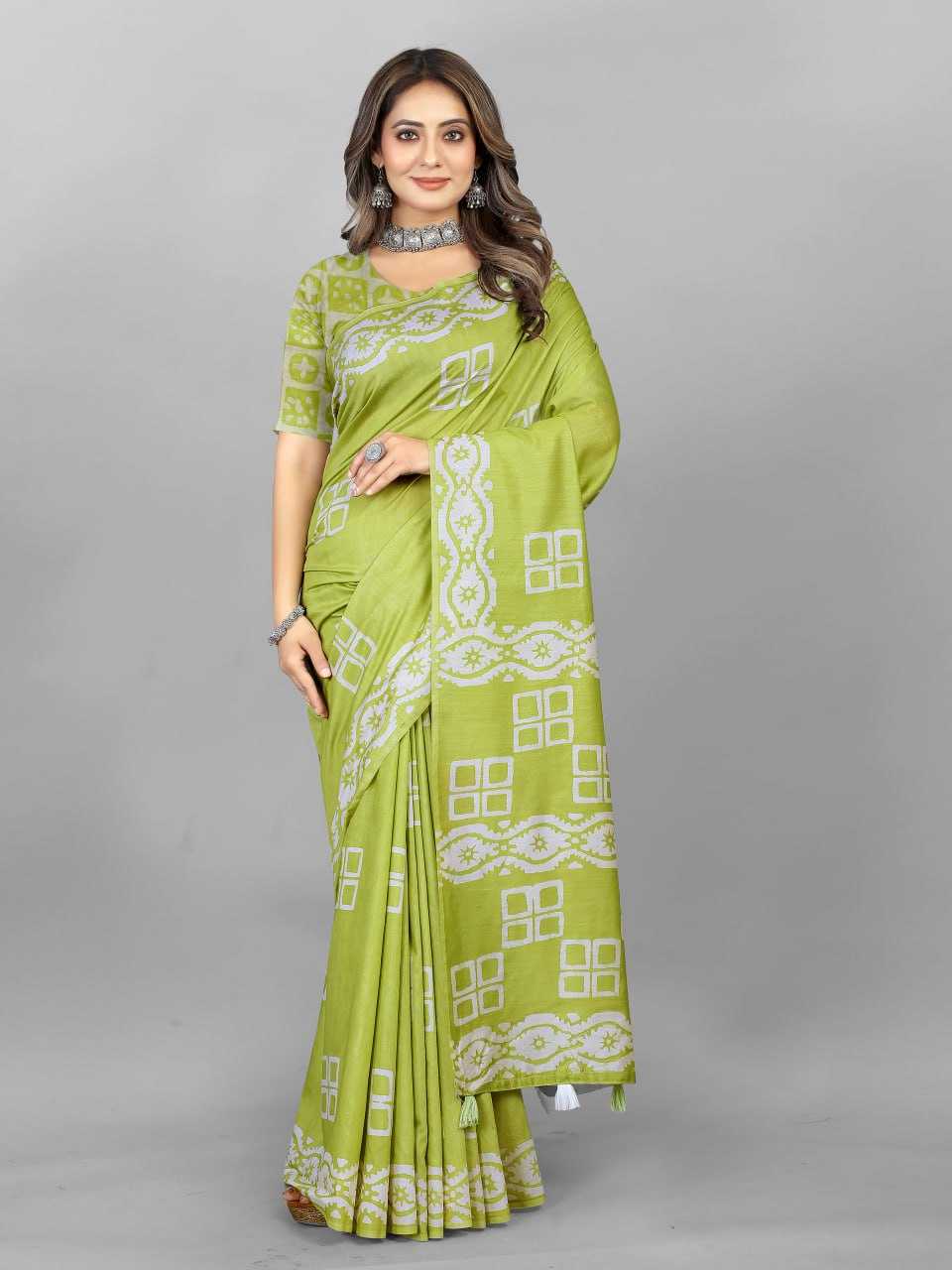 Batik Srrt Hand Wax Batik2 Sarees  Printed Ladies Batik Sarees