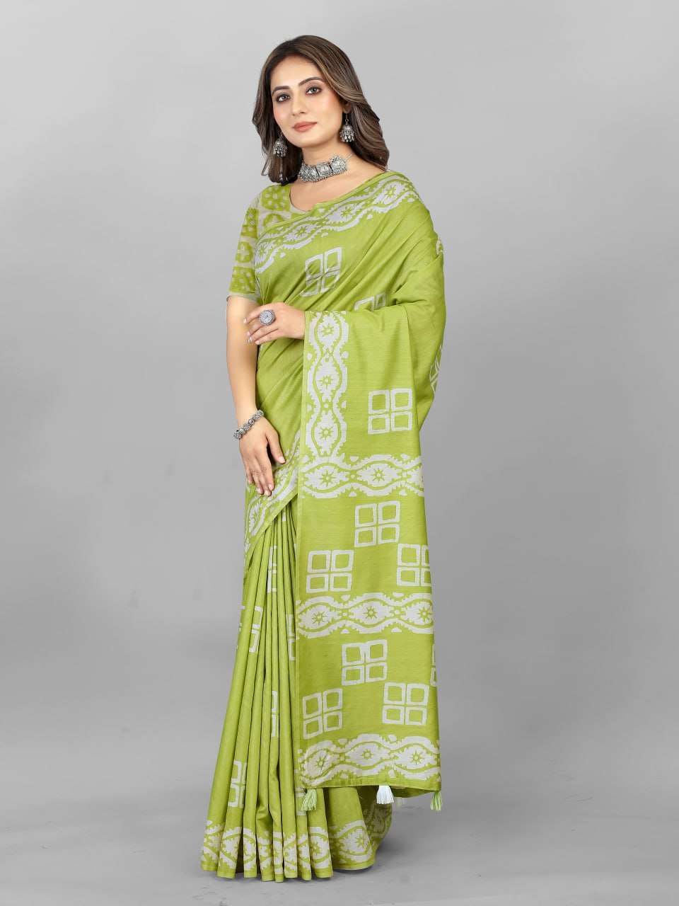 Batik Srrt Hand Wax Batik2 Sarees  Printed Ladies Batik Sarees