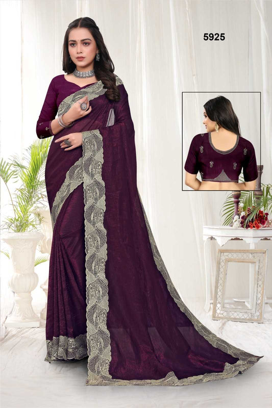 Blooming Rsrm 5925 Sarees  Fancy Lace Border Teej Sarees