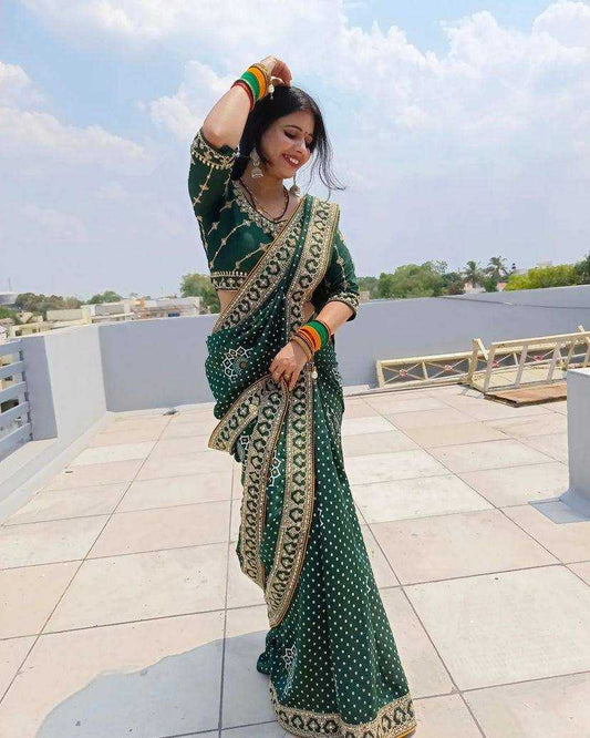 Blooming Rst 438 Sarees  Printed Sequin Embroidery Sarees