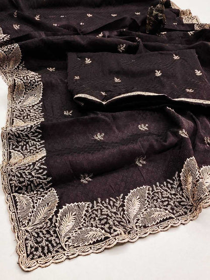 Burberry Silk Rgk 10 Sarees  Fancy Ladies Designer Sarees E