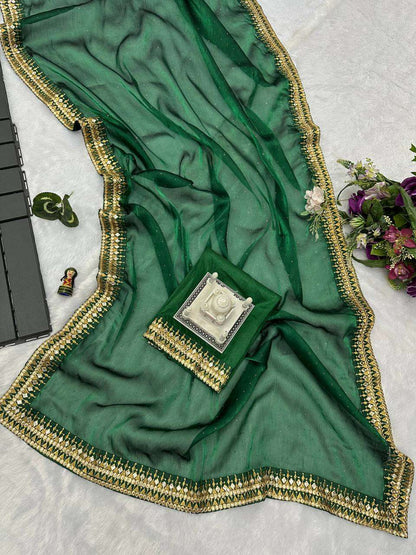 Burberry Silk Rst 470 Sarees  Fancy Embroidered Lace Border Sarees