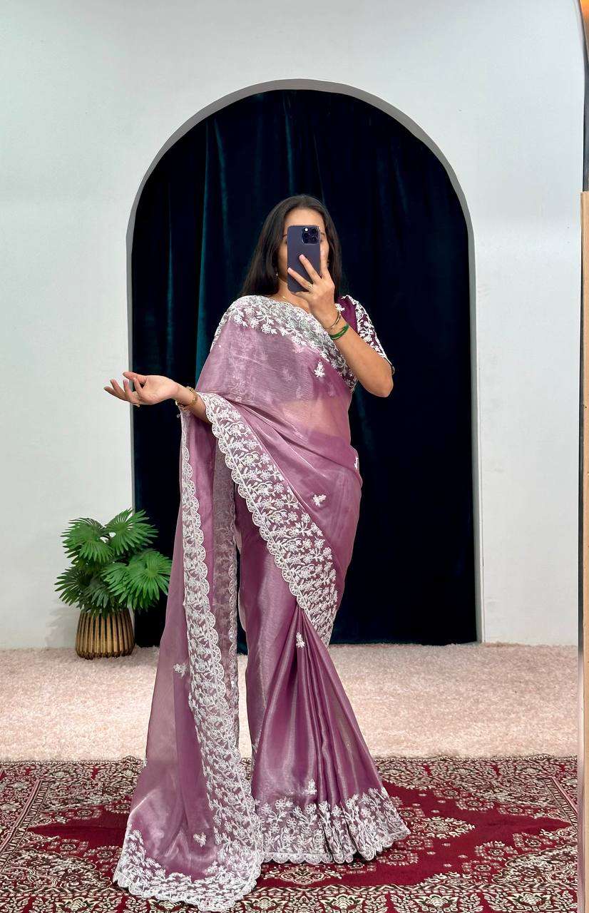 Burberry Silk Rst 471 Sarees  Party Wear Fancy Embroidered Sarees