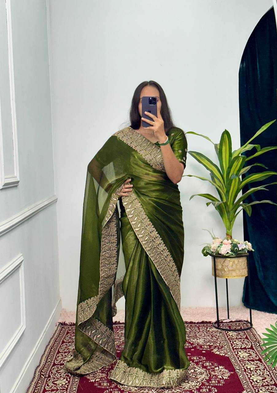 Burberry Silk Rst 475 Sarees  Fancy Lace Border Sarees