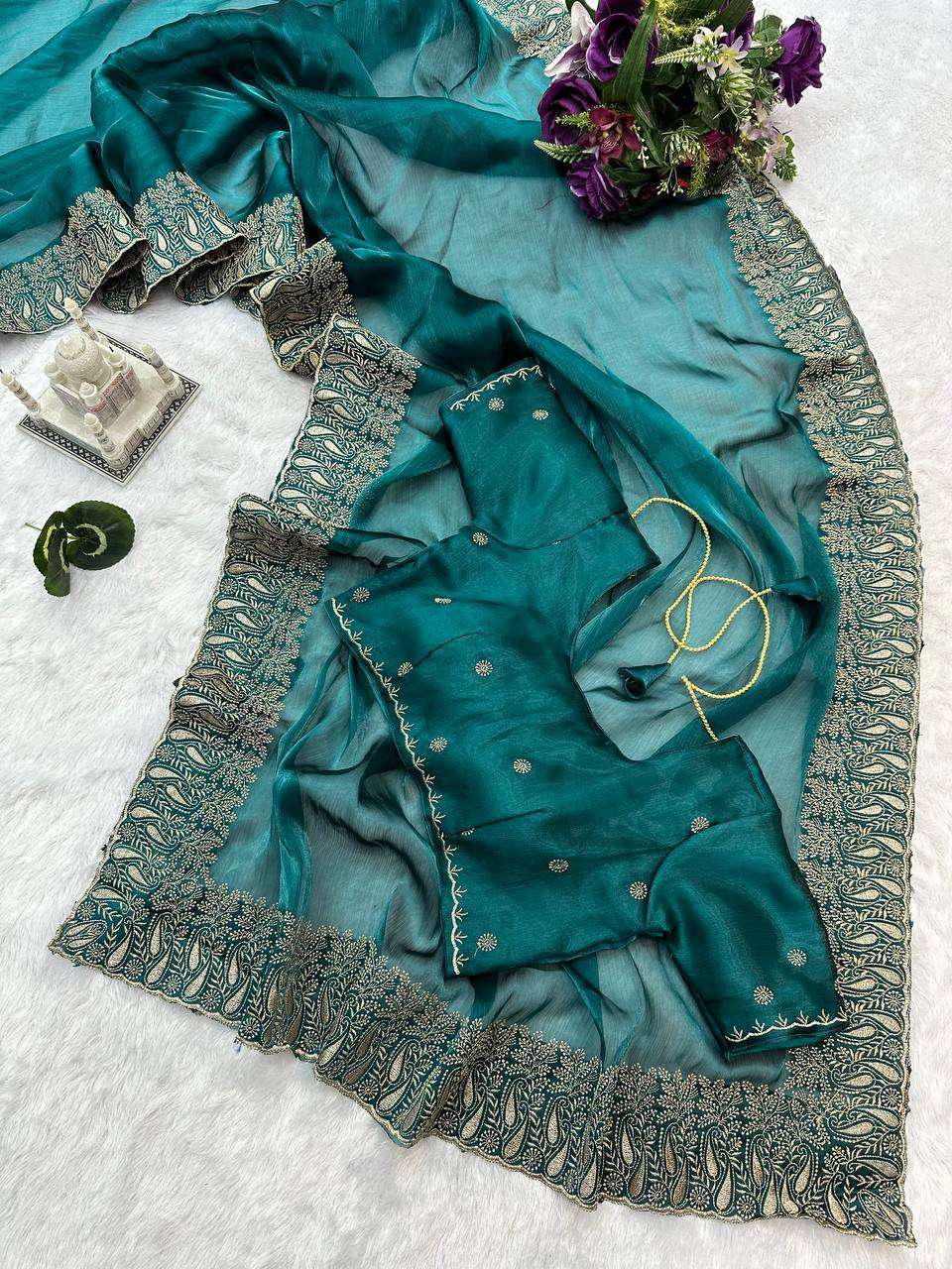 Burberry Silk Rst 475 Sarees  Fancy Lace Border Sarees