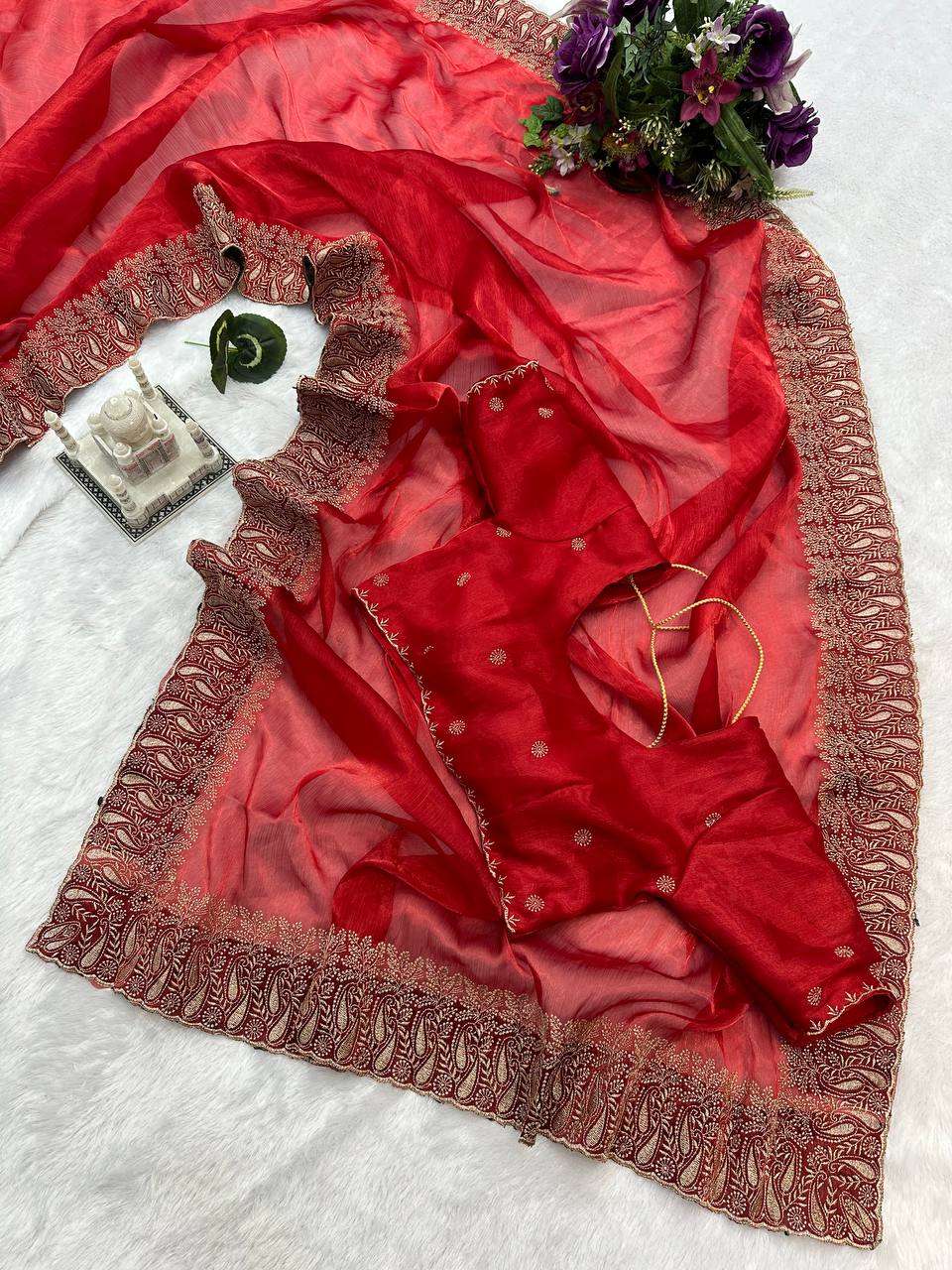 Burberry Silk Rst 475 Sarees  Fancy Lace Border Sarees