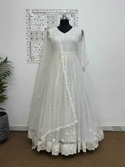 Butterfly Net Kesh157 1634 Gowns  Fancy Anarkali Long Net Gowns