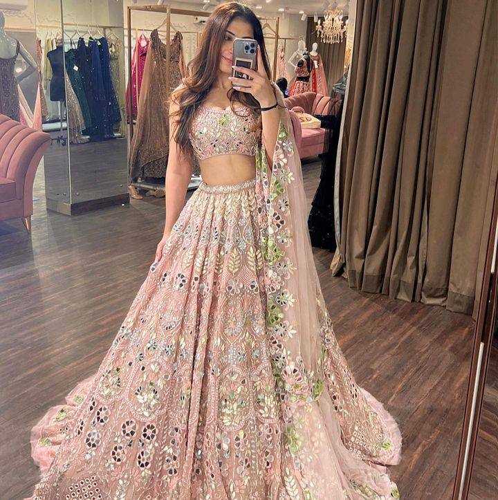 Butterfly Net Rin108 1559 Lehengas  Wedding Net Fancy Embroidered Lehengas