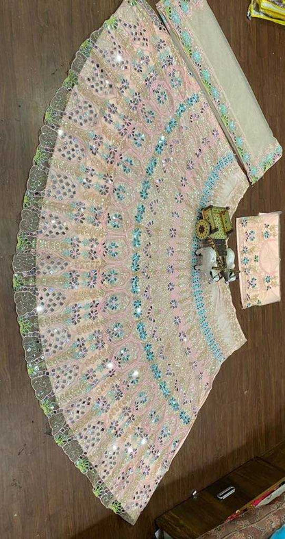 Butterfly Net Rin108 1559 Lehengas  Wedding Net Fancy Embroidered Lehengas