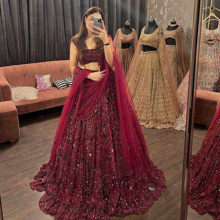 Butterfly Net Rin108 1560 Lehengas  Bridal Wedding Net Fancy Lehengas