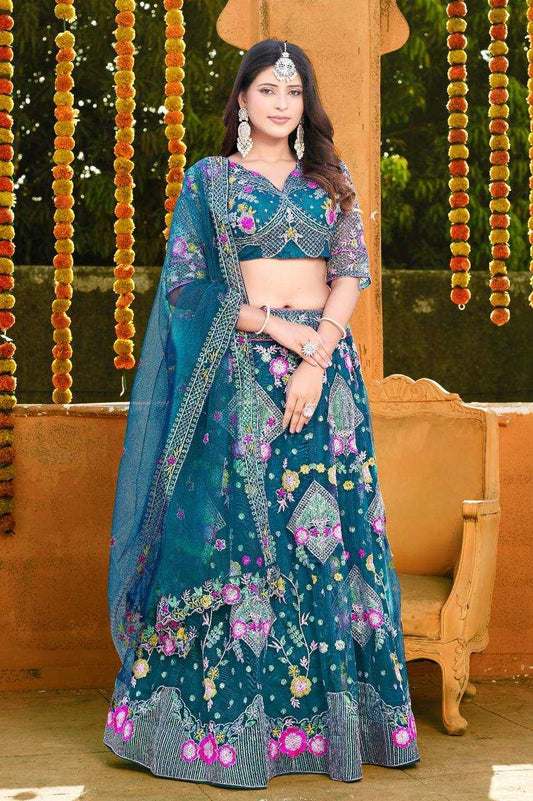 Butterfly Net Rin108 1541 Lehenga  Wedding, Embroidry,Net Fancy Lehenga