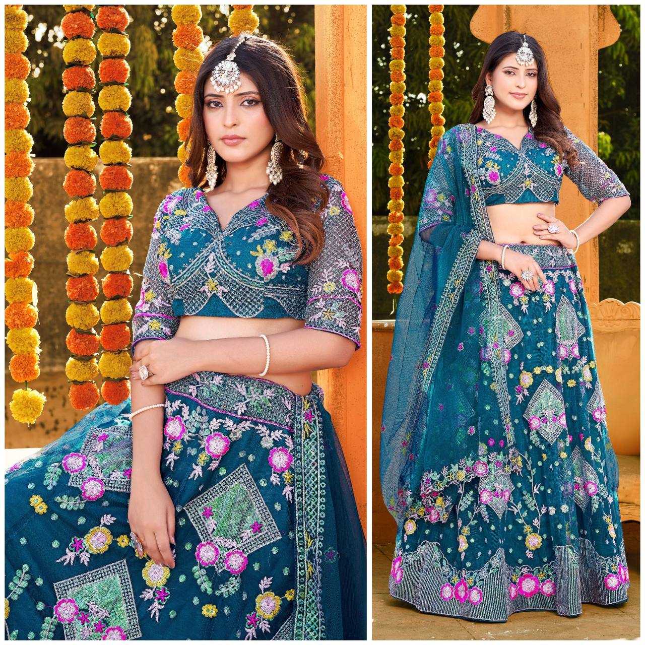 Butterfly Net Rin108 1541 Lehenga  Wedding, Embroidry,Net Fancy Lehenga