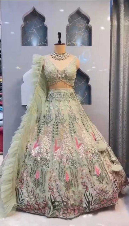 Butterfly Net Rin108 1574 Lehenga  Wedding, Embroidry,Net Fancy Lehenga