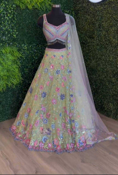 Butterfly Net Rin108 1585 Lehenga  Wedding, Net Fancy,Embroidery Lehenga