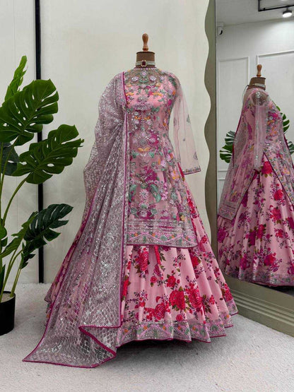 Butterfly Net Rin169 5754 Gowns  Printed Fancy Anarkali Party Long Weddign Gowns