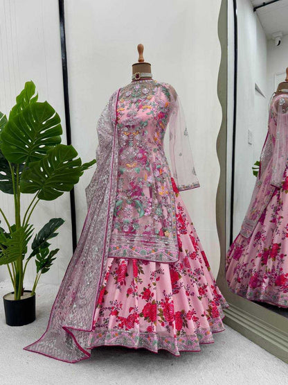 Butterfly Net Rin169 5754 Gowns  Printed Fancy Anarkali Party Long Weddign Gowns