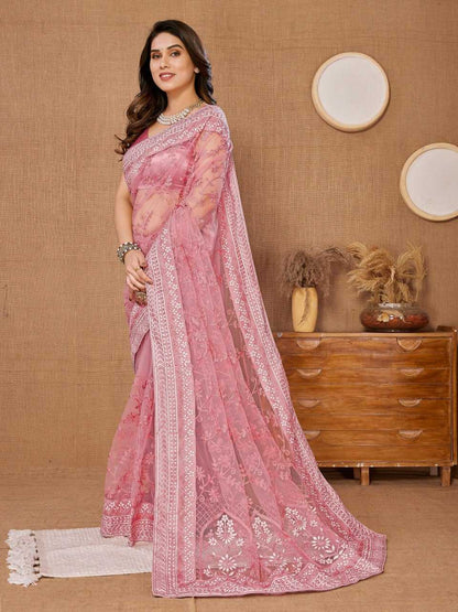 Butterfly Net Rvl 6213 Sarees  Fancy Party Wear Net Sarees