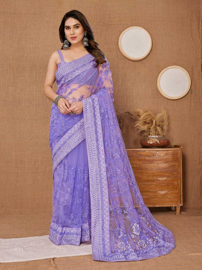 Butterfly Net Rvl 6213 Sarees  Fancy Party Wear Net Sarees