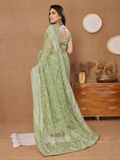 Butterfly Net Rvl 6213 Sarees  Fancy Party Wear Net Sarees