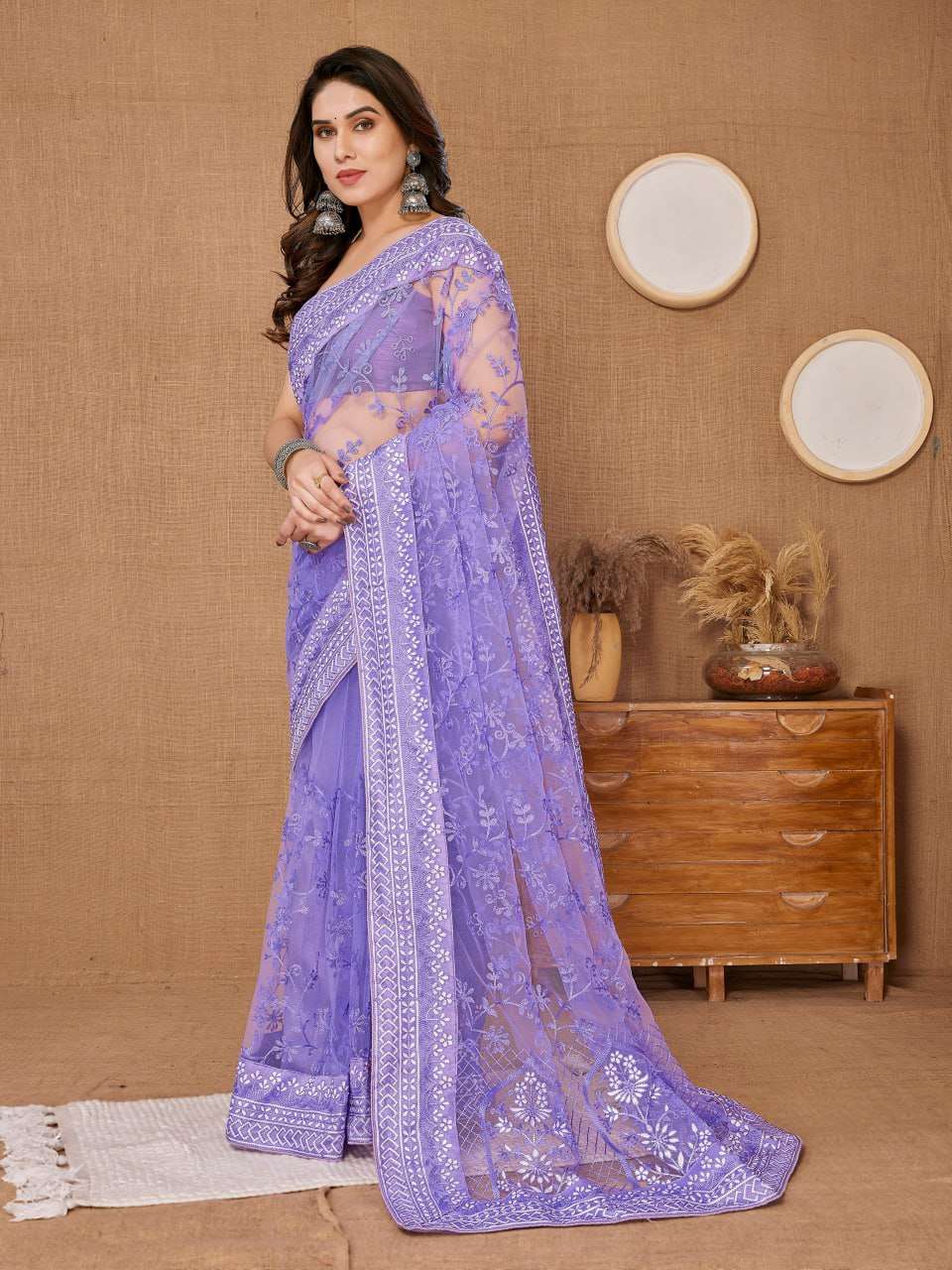 Butterfly Net Rvl 6213 Sarees  Fancy Party Wear Net Sarees