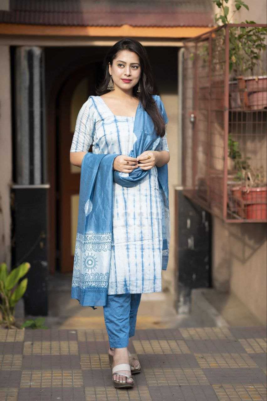 Chanderi Cotton Kesh118 137 Suits & Dresses  Unstitched Suit Material