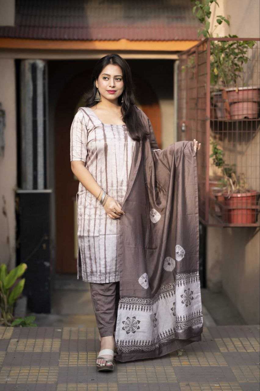 Chanderi Cotton Kesh118 137 Suits & Dresses  Unstitched Suit Material