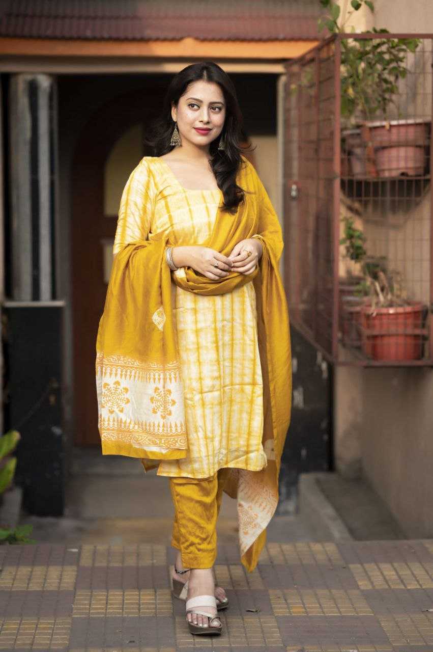 Chanderi Cotton Kesh118 137 Suits & Dresses  Unstitched Suit Material