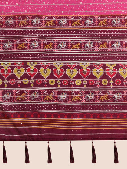 Chanderi Cotton Rsc Panetar-119 Silk Sarees  Heavy Silk Soft Silk Patola Sarees E