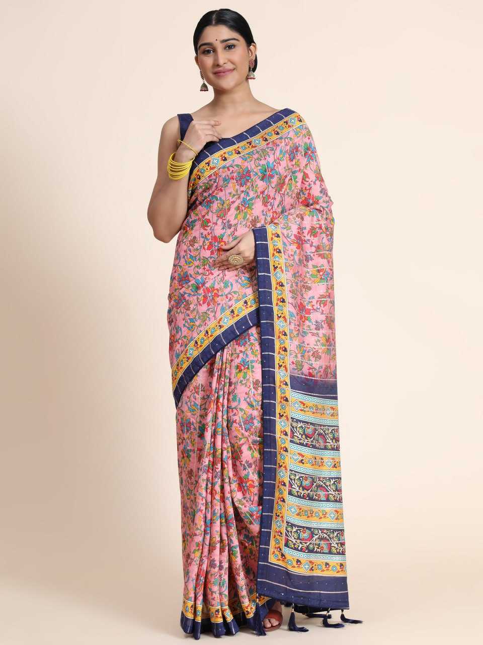 Chanderi Cotton Rsc Panetar-121 Sarees  Cotton Linen Printed Sarees  E