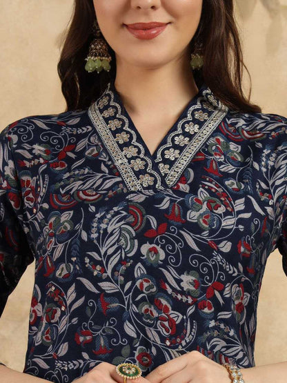 Chanderi Kesh214 262 Suit & Dresses  Printed Embroidery Chanderi Suit