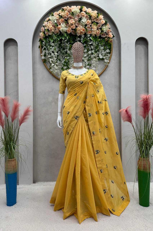 Chanderi Silk Rin133 484 Sarees  Fancy Sequence Chanderi Sarees