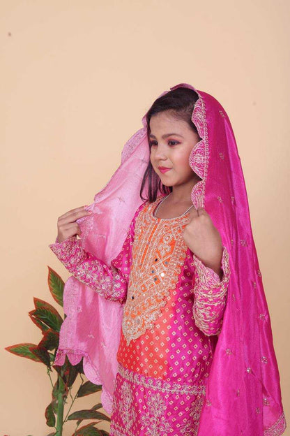 Chanderi Silk Rin154 186 Kids Wear  Kids Suit