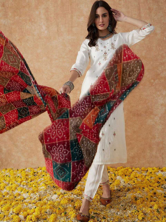 Chanderi Soft Jnc 235 Suits & Dresses  Ladies Dresses Embroidery Suits