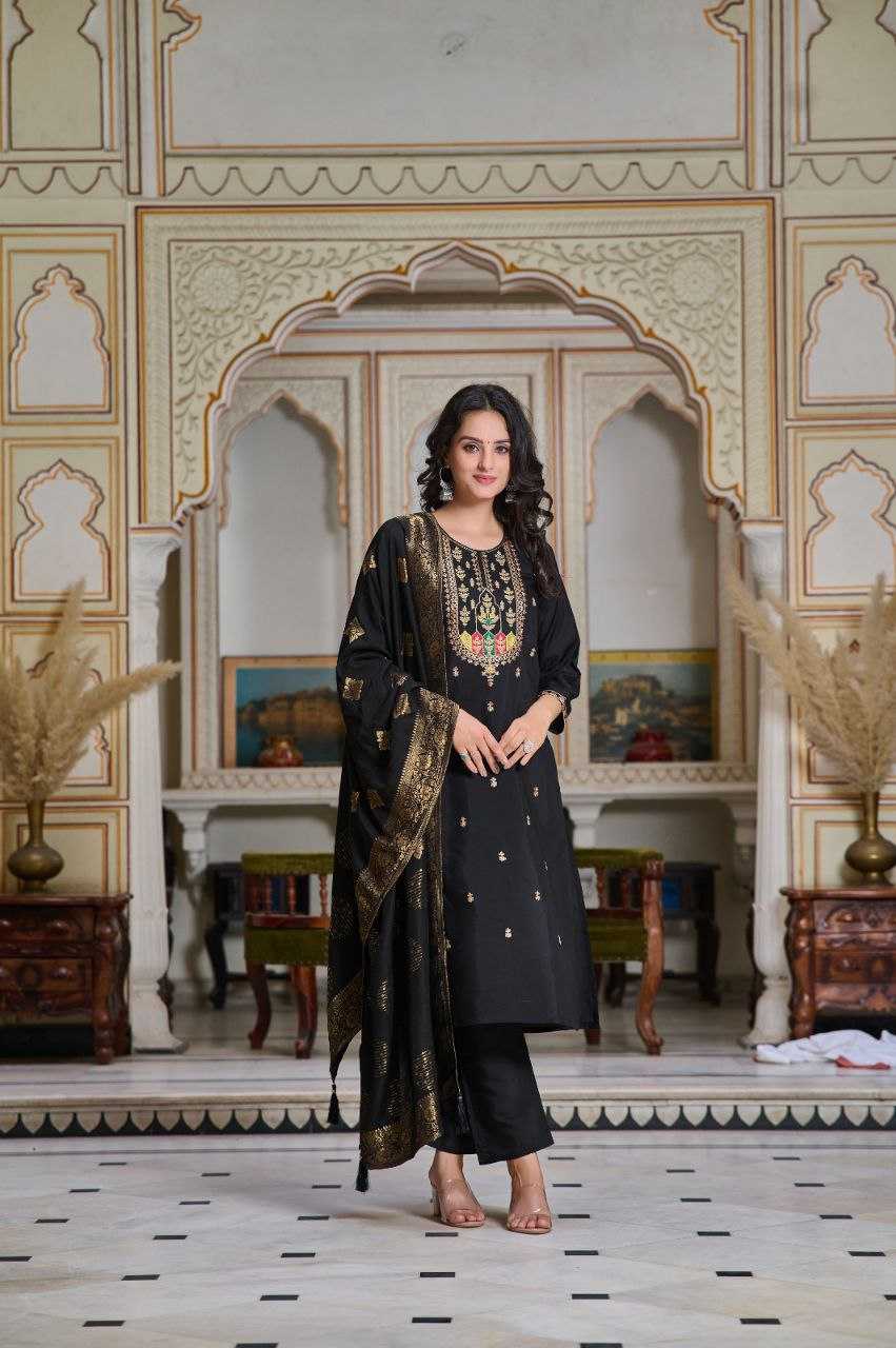 Chanderi Soft Jnc 245 Suits & Dresses  Ladies Dresses Embroidery Suits