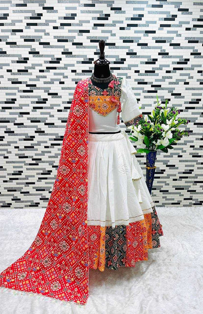 Chanderi Soft Roc 176 Kids Wear  Kids Lehenga Navratri Chaniya Choli