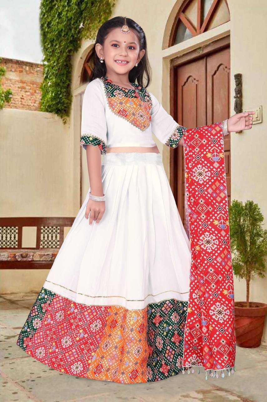 Chanderi Soft Roc 176 Kids Wear  Kids Lehenga Navratri Chaniya Choli