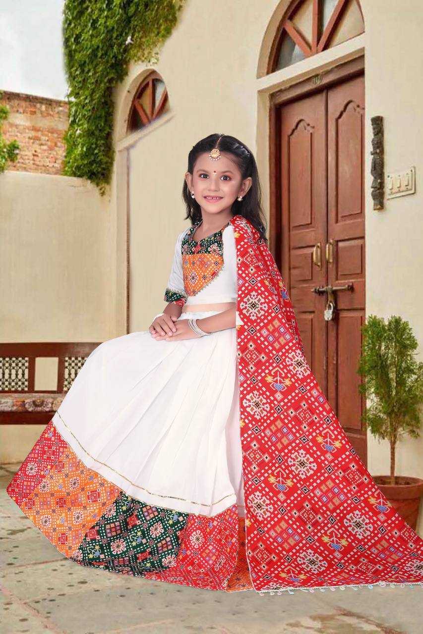 Chanderi Soft Roc 176 Kids Wear  Kids Lehenga Navratri Chaniya Choli