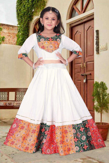 Chanderi Soft Roc 176 Kids Wear  Kids Lehenga Navratri Chaniya Choli