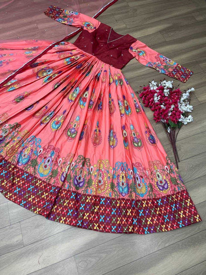 Chent Crep Kesh119 379 Gowns  Printed Anarkali Long Fancy Gowns